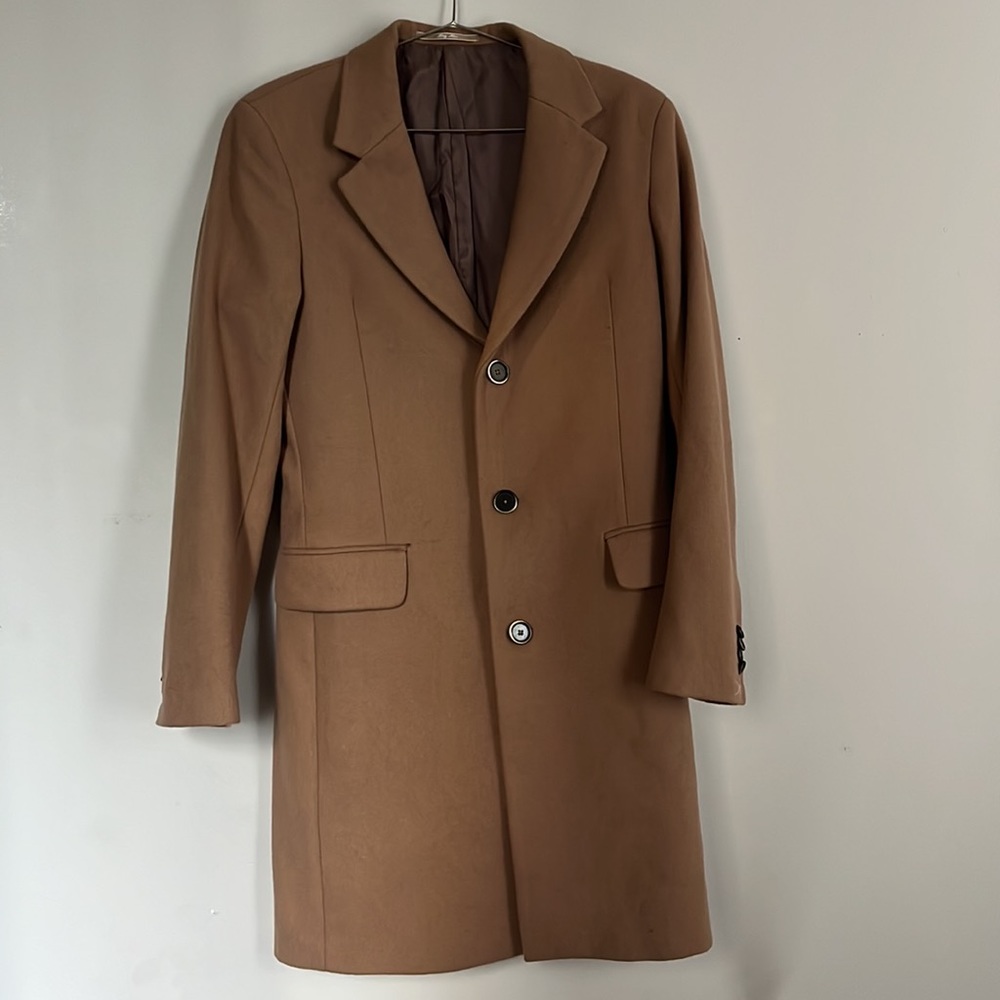 Mango Man Wool Blend Coat